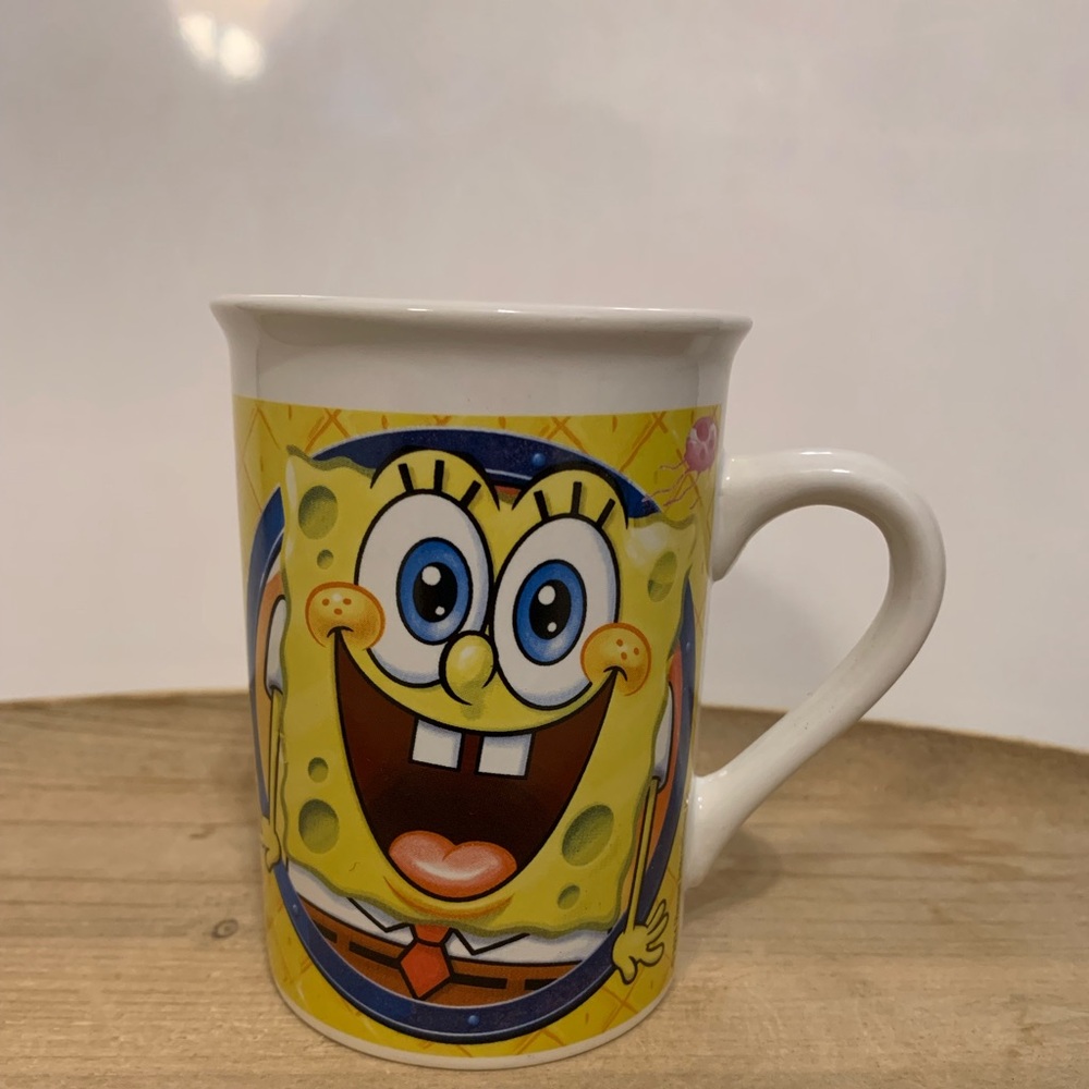 SpongeBob SquarePants Funny Face Mug 2014 Nickelodeon Ceramic Coffee Cup